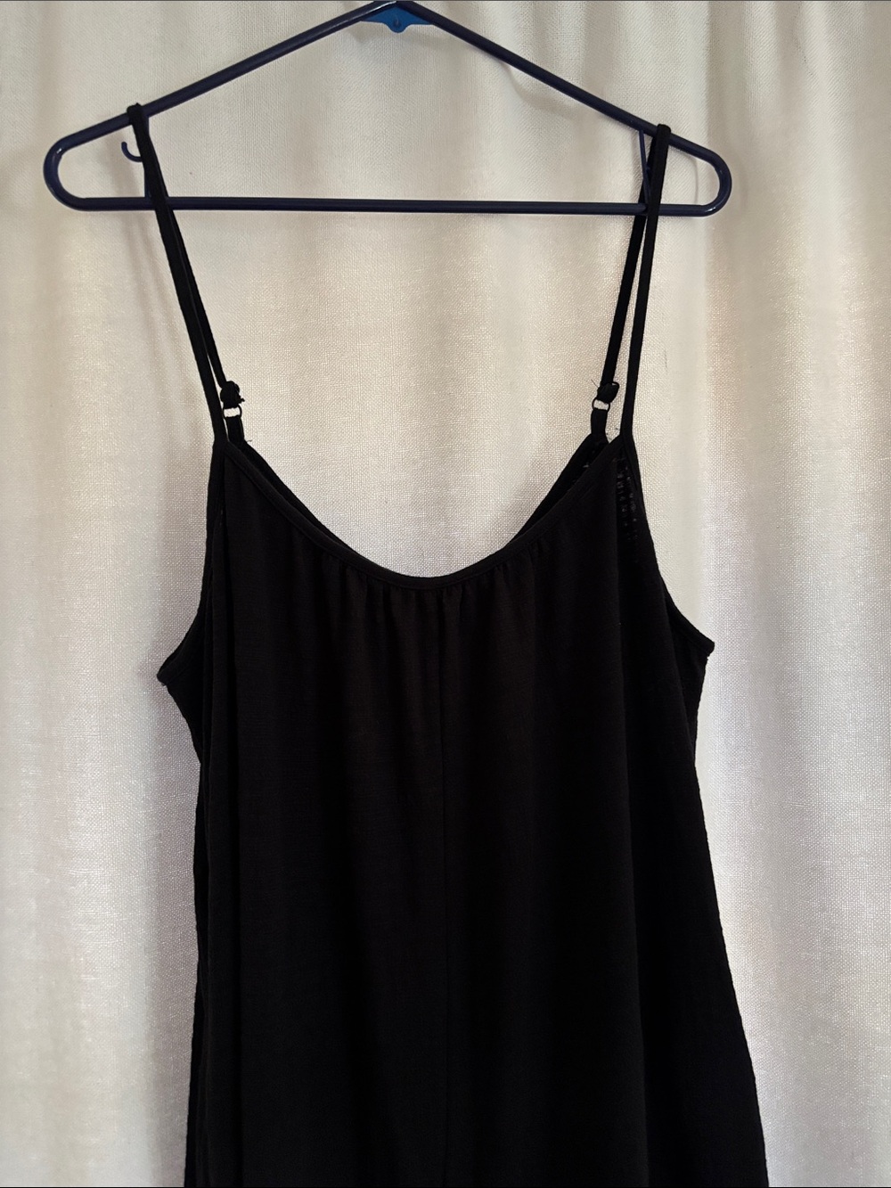 NWT Z SUPPLY textured cotton flared wide leg jumpsuit with pockets BLACK M